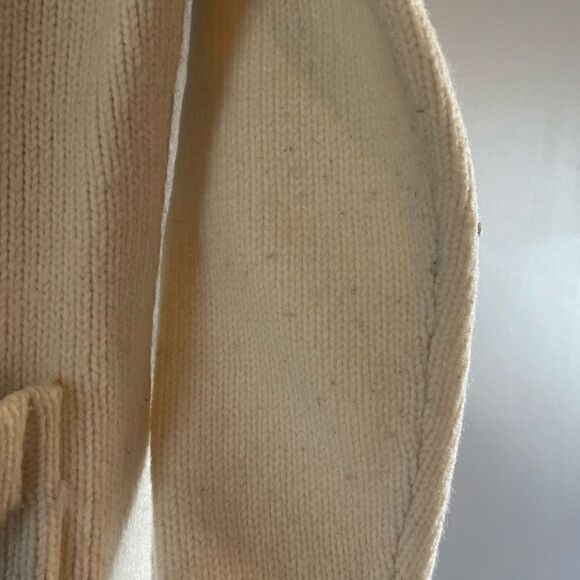 Jones New York Country Cream Wool Blend Cardigan Button Down Sweater | SZ MP - Picture 5 of 8